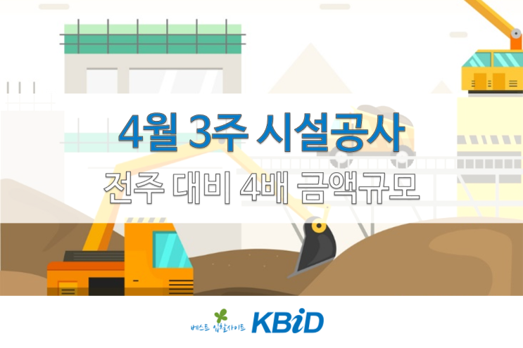  조달청 시설공사 입찰정보(4월 17일~4월 21일)