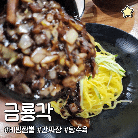  제천 금룡각 비빔짬뽕 간짜장 겉바속촉 탕수육 중식 추천 맛집