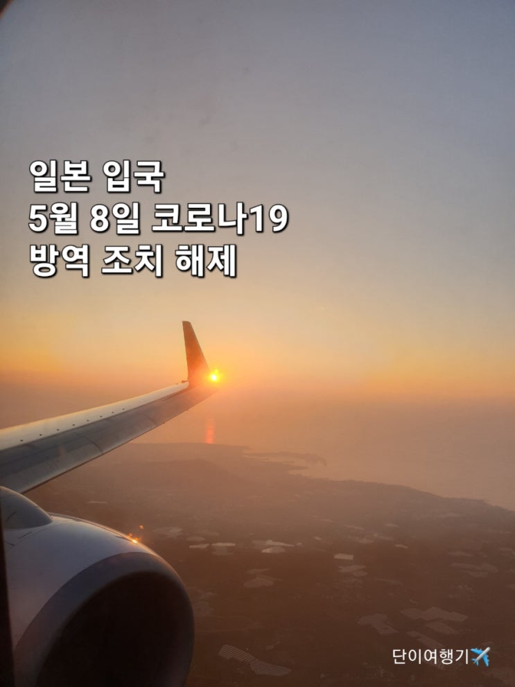  5월 8일 일본 입국 PCR 해제와 비지트재팬웹 폐지
