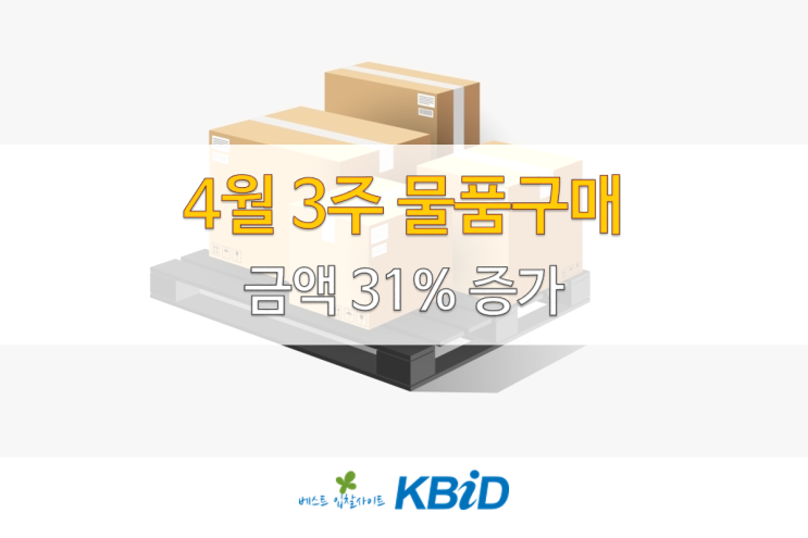  조달청 물품구매 입찰정보(4월 17일~4월 21일)