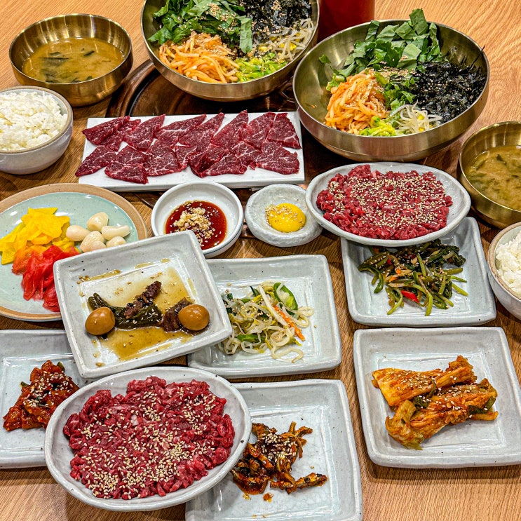  광주 첨단 쌍암동 맛집 '장수하늘소' 가성비에 맛까지 갓벽한 생고기비빔밥