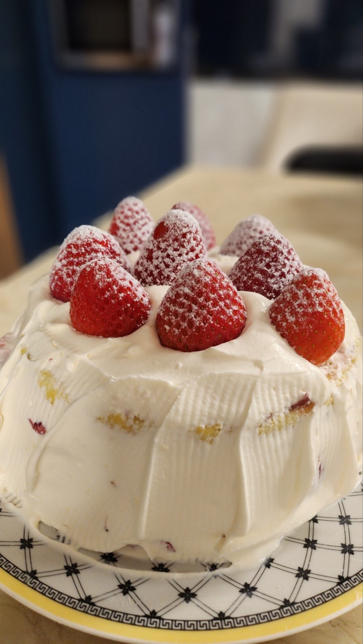 딸기 생크림 케이크 만들기