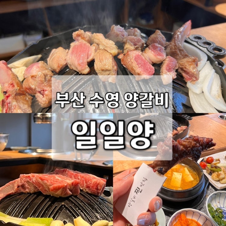 부산 수영 맛집 / 수영역 고기집 / 일일양 양갈비