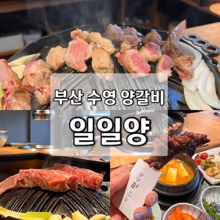  부산 수영 맛집 / 수영역 고기집 / 일일양 양갈비