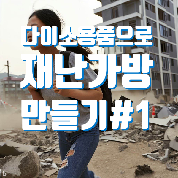  다이소 용품 만으로 재난가방을 만들수 있을까? 1탄
