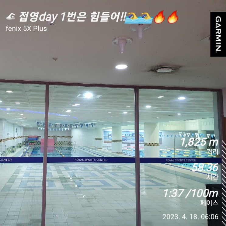  [수영일기] 4월 18일 1번에서 힘 빼놓기!