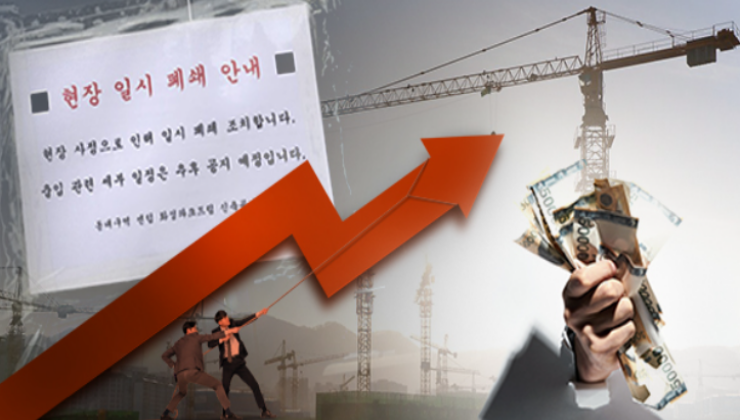  건설사 폐업 줄도산 위기 큰일이다