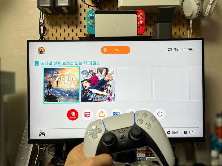 [스위치] 거치대, 8bitdo USB 어댑터, HDMI 선택기를 통한 스위치 플레이 최적화의 노력