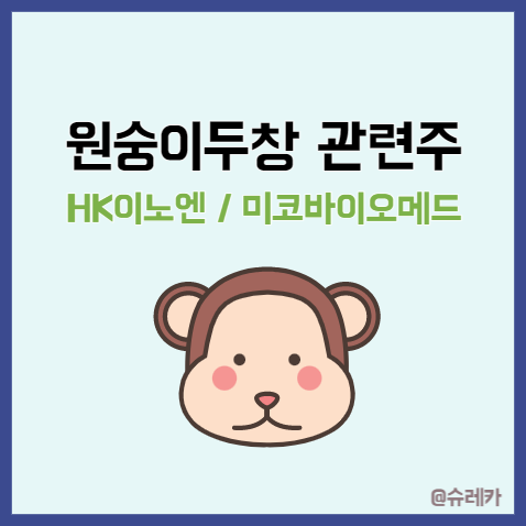  원숭이두창 관련주 엠폭스 _ HK이노엔 미코바이오메드 주가