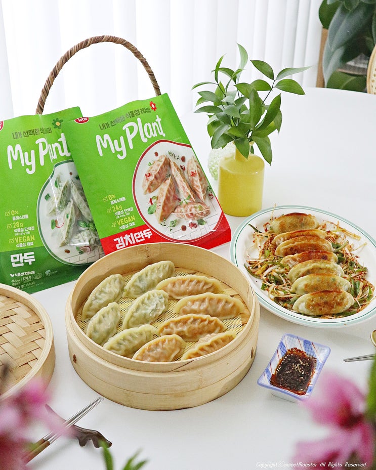 건강하고 맛있는 동원 마이플랜트 비건만두 식물성레시피