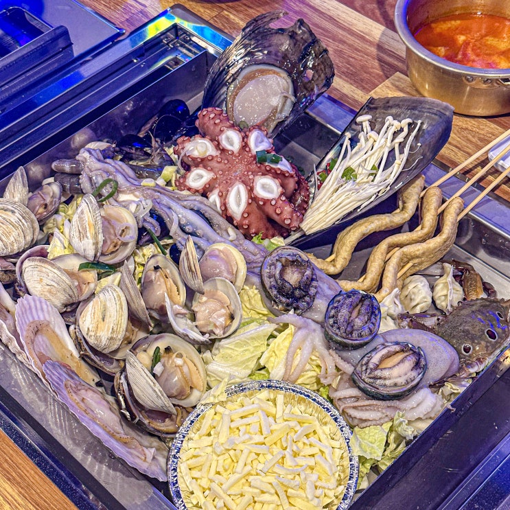  광주 금호지구 맛집 '바다수퍼해물천하조개구이' 조개찜이 찐 맛도리에요