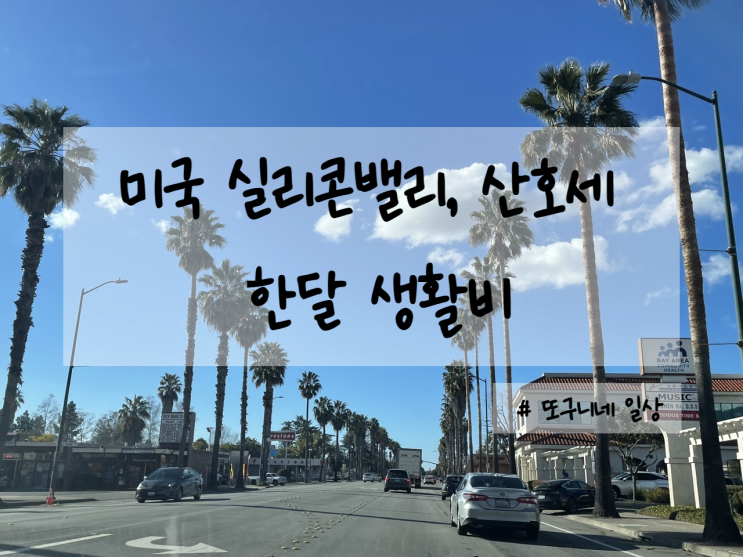  미국 생활] 미국 실리콘밸리, 산호세 2인 가족 생활비 - 2023년 3월
