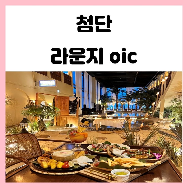 광주 첨단 맛집 추천 라운지 oic 발리시즌 같이 가요