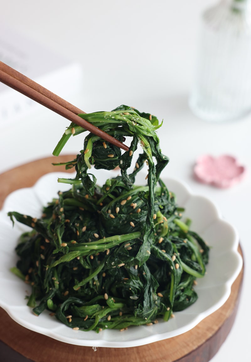 가지런히 잘라서 기본양념으로 익혀먹는 취나물양념 만드는법! 2