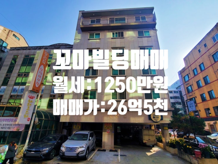  대전 둔산동 꼬마 빌딩 매매 1억5천 인하 월세 1,060만원 급매로 진행합니다