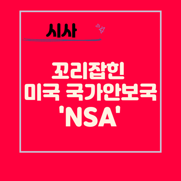 미국 국가안보국 'NSA', 한국정부 도청