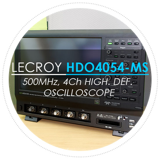 [신품] 고화질 오실로스코프 텔레다인르크로이 LeCroy HDO4054-MS; 500 MHz, 4Ch, High Definition Oscilloscope 소개