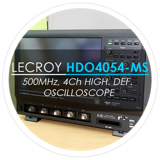  [신품] 고화질 오실로스코프 텔레다인르크로이 LeCroy HDO4054-MS; 500 MHz, 4Ch, High Definition Oscilloscope 소개