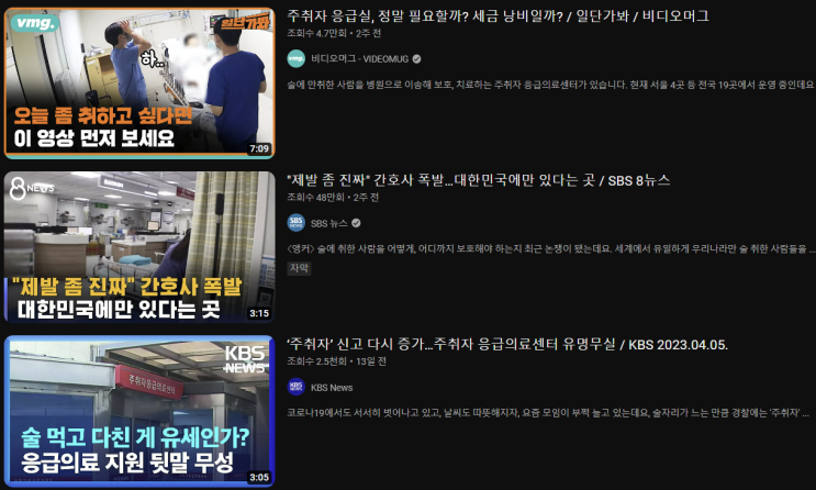  응급실 간호사 이야기-취객
