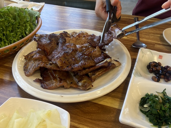  광주근교여행 담양수북회관 구워주는 돼지갈비 즐겁게 먹었어요