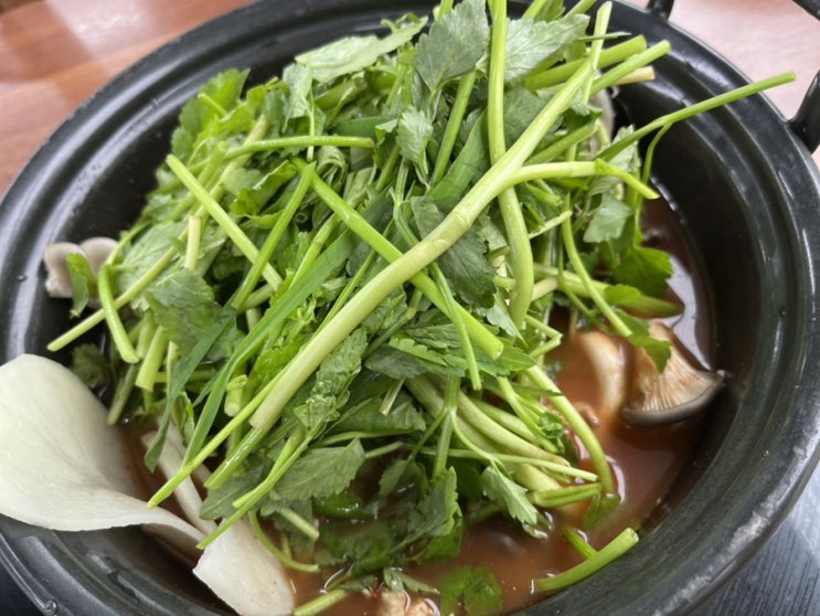  [관평동 샤브샤브] 겉절이 김치 jmt! 칼칼하고 매운 샤브의 매력 등촌샤브칼국수 관평점 2인 샤브샤브세트+갈비만두