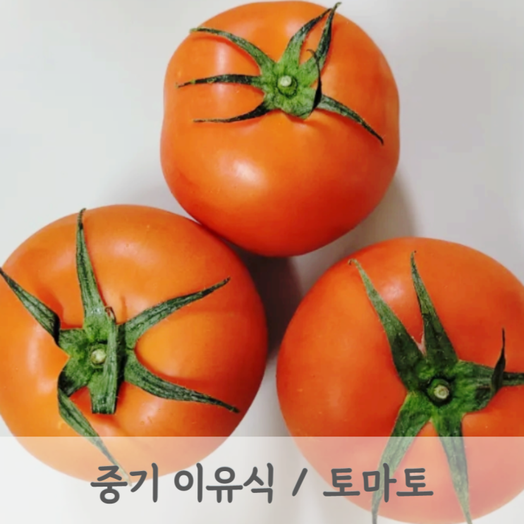 [중기이유식] 토마토 큐브 만드는 방법 (토마토 토핑, 아기 이유식 레시피, 베이비무브)