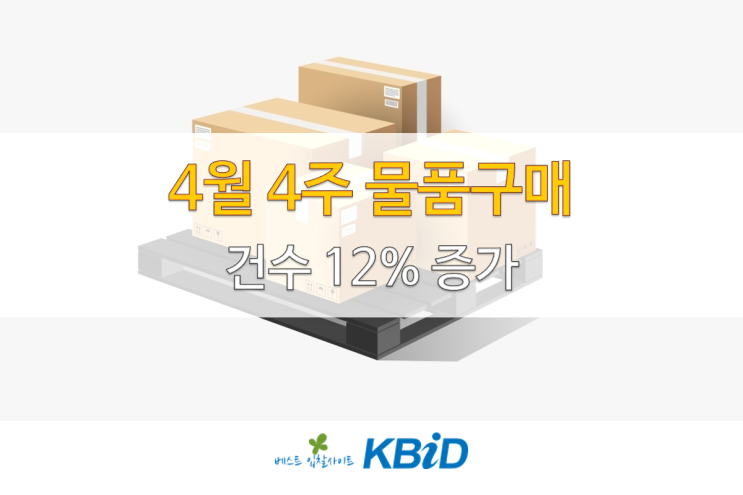  조달청 물품구매 입찰정보(4월 17일~4월 21일)