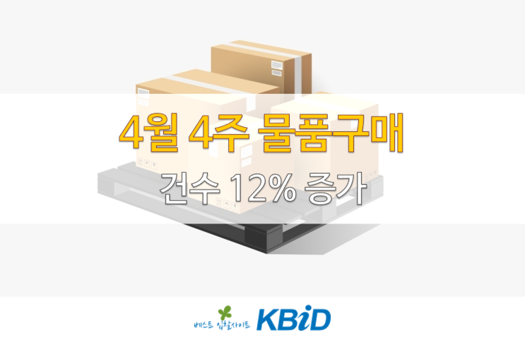 조달청 물품구매 입찰정보(4월 17일~4월 21일)