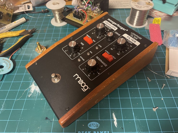 무그(Moog) MF-101 로우패스필터 그라운드 보강 작업