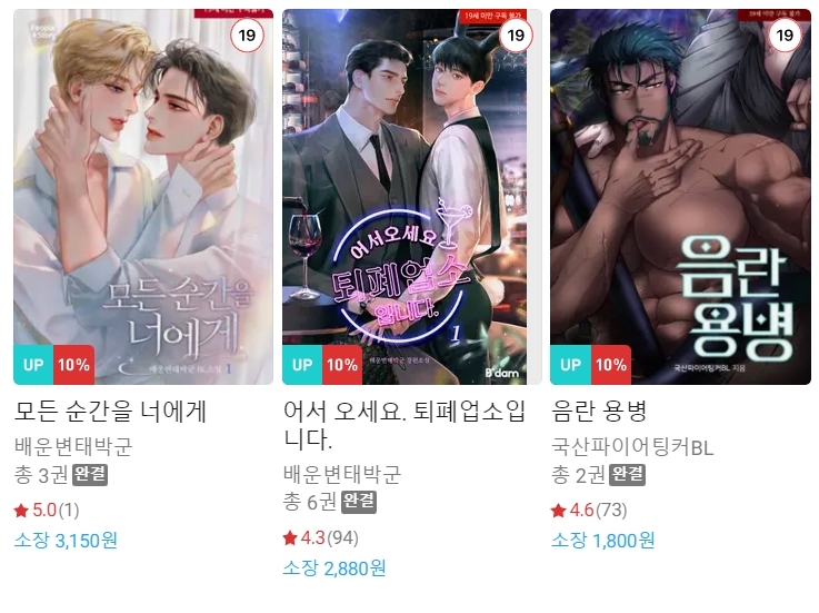 BL소설 신간) 23년 4월 20일 신간