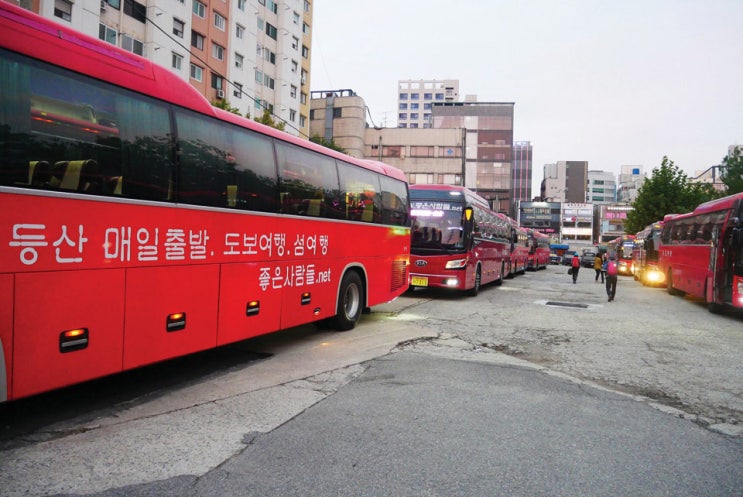  지방산행을 편하게 다녀오는법 : 안내산악회 이용하기 (알레버스 / 좋은사람들산악회)