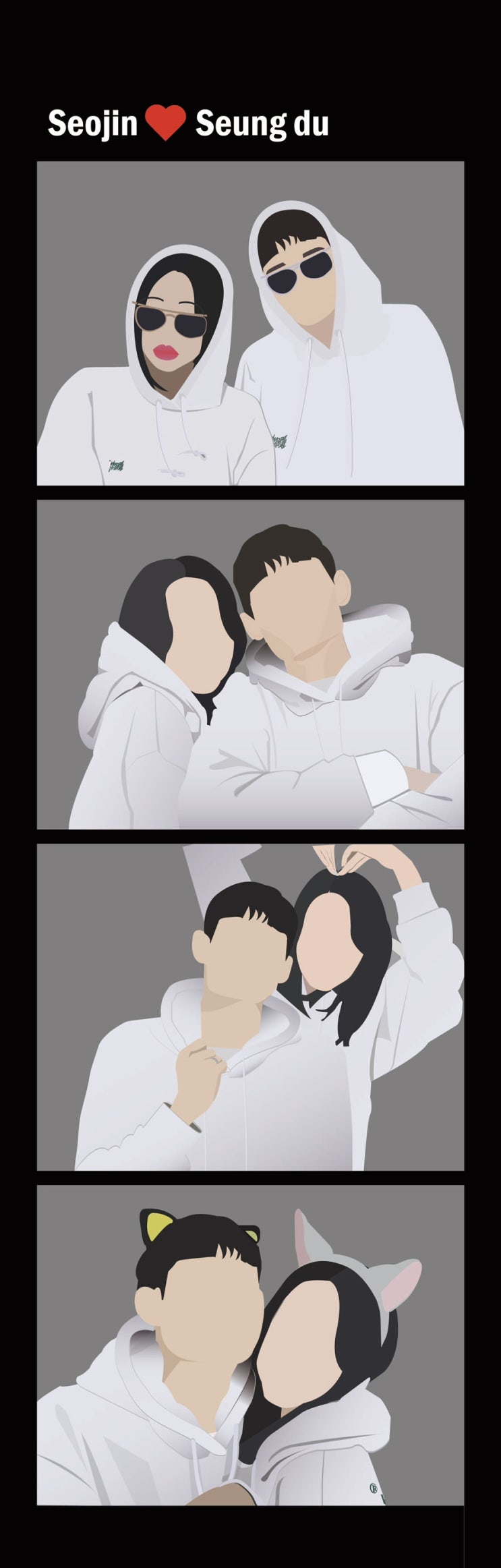  일러스트포토 ️ 인생네컷 ( 지꽁이)