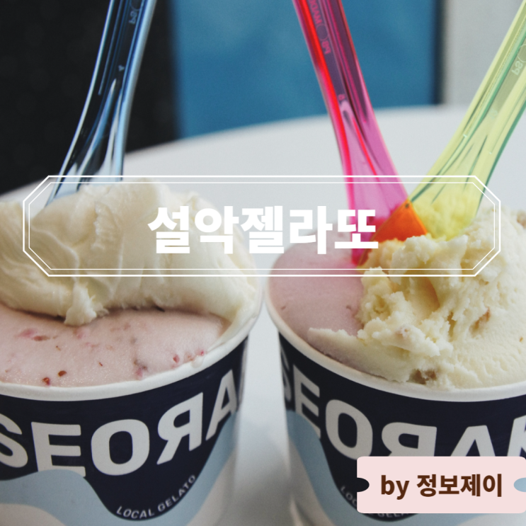  속초 디저트 맛집 " 설악젤라또 "  강원도 맛과 향을 담은 봉평 메밀리조, 평창 라벤더를 젤라또로 만나다
