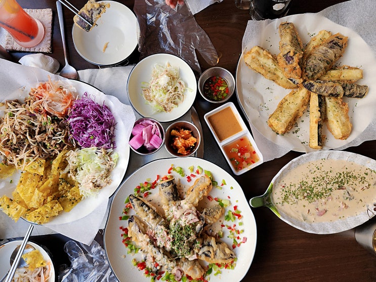 화정 맛집 <여러가지> 가지튀김 전문점 블랑 생맥주 하이볼에 반세오까지