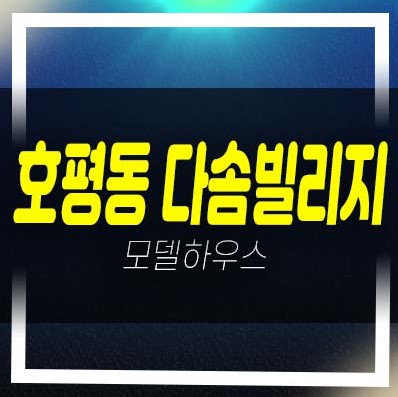  남양주 호평동 다솜빌리지 신축빌라 4인가구,신혼부부 3룸 주담대 분양/매매 즉시입주 분양현장 상담문의