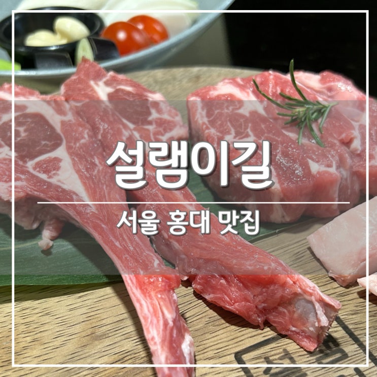 서울 홍대/합정 양고기 맛집, 콜키지 프리 '설램이길' 추천