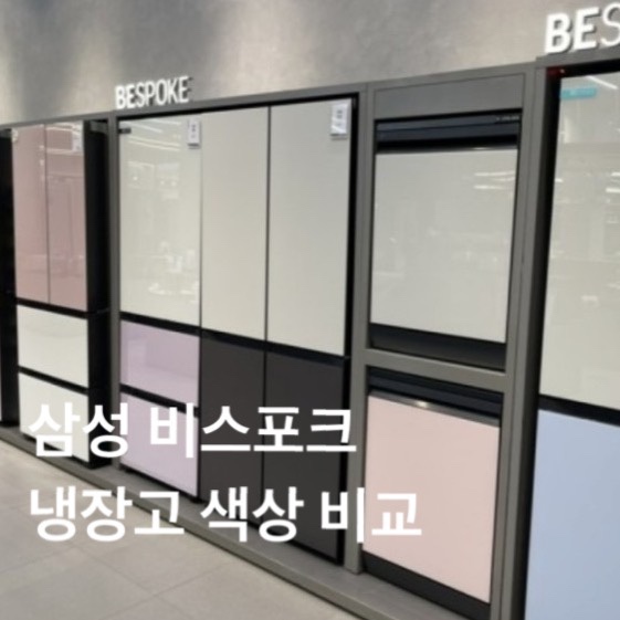  삼성 비스포크 냉장고 색상 ( 포인트색상, 무광/유광, 코타/글램 비교) 선택 후기