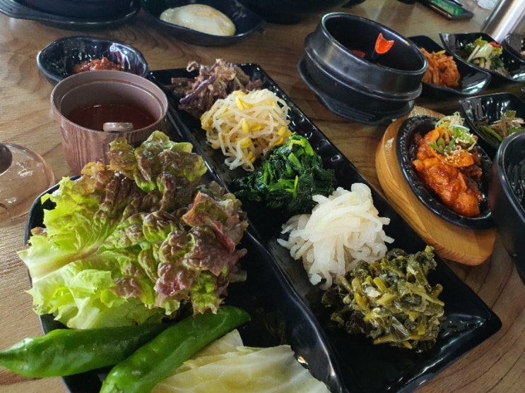 문막 강변보리밥 - 막장이 포함된 보리밥! 괜찮네!
