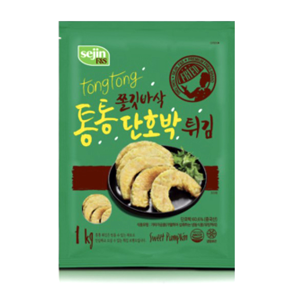  세진 통통 단호박 튀김 (1kg x 10개입) 냉동 쫄깃바삭 분식 맛집 안주 간식