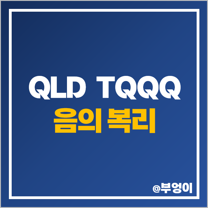 미국 나스닥 ETF - QQQ, QLD, TQQQ 주가 및 운용 수수료, 롤오버 등 비용 10년 레버리지 음의 복리 효과 (ft. 주식 수익률 계산 방법)