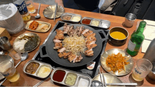  구로 신도림 숯불닭갈비 맛집 : 고시정 볏짚 숯불 닭갈비