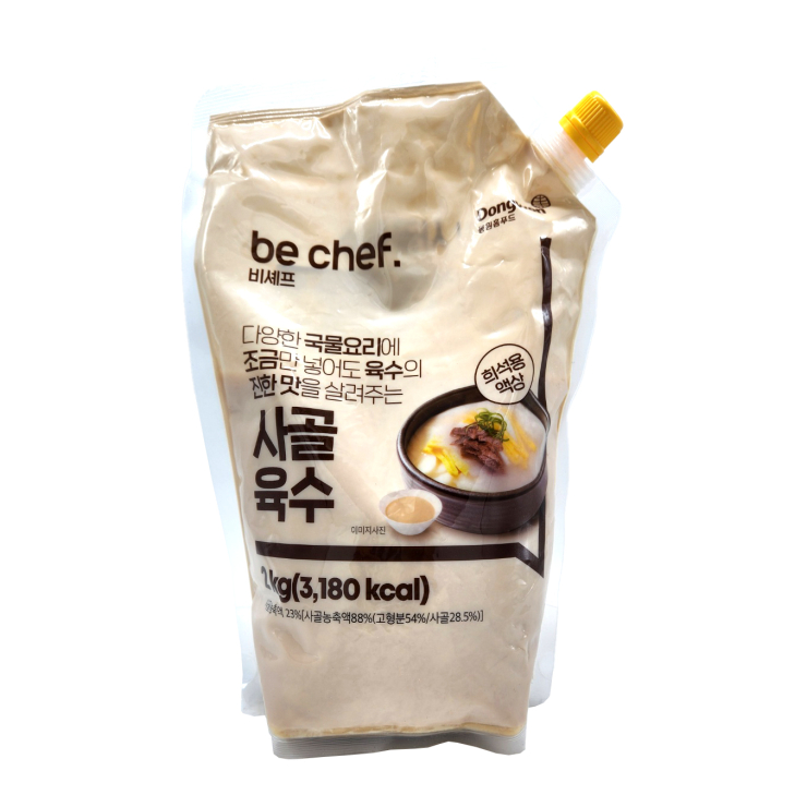  동원홈푸드 비셰프 사골육수 (2kg x 3개입) 희석용 액상 다양한 국물요리 깊고 진한 맛