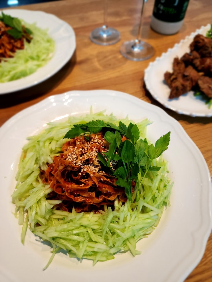  두부면 "슬로우래빗 초당 두부면" 두부면 레시피_다이어트 두부 비빔면 만들기