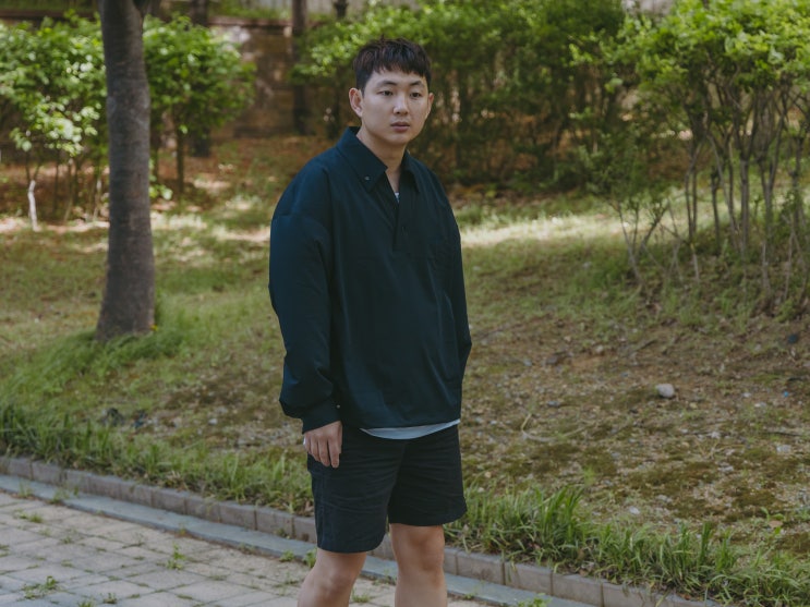 가넷옴므 남자 긴팔 카라티 OOTD, 감성 데일리룩 여름 코디