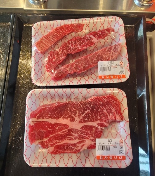  도화지구 소고기 맛집 소백점 방문 후기 (진꽃살 추천)