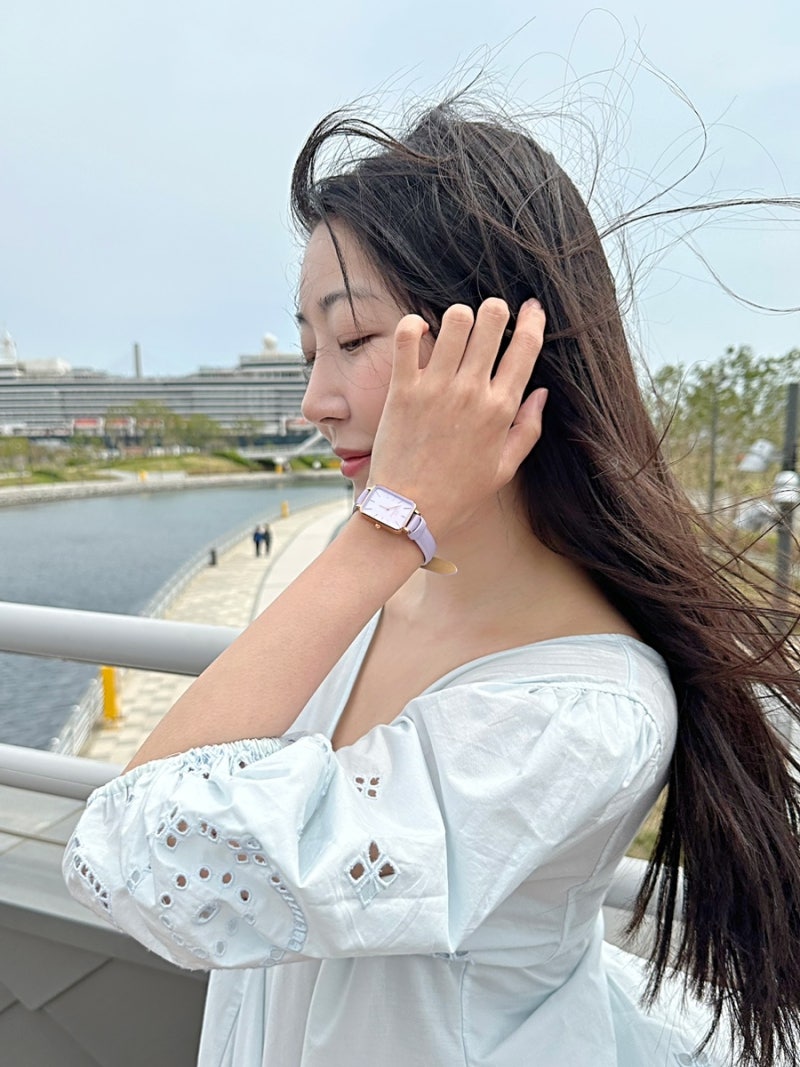 여자 시계 브랜드 다니엘 웰링턴 봄 코디 추천템