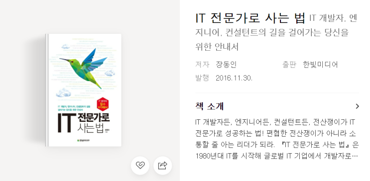 IT전문가로 사는 법 - 대기업 IT담당자의 시각에서 보기