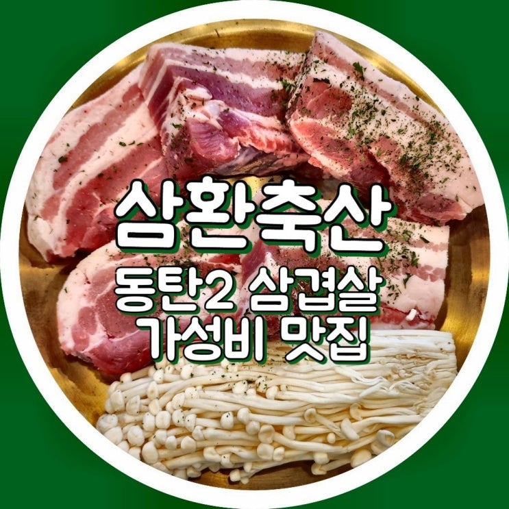  삼환축산 동탄역점 - 동탄2 삼겹살 회식, 영천동 가족 외식