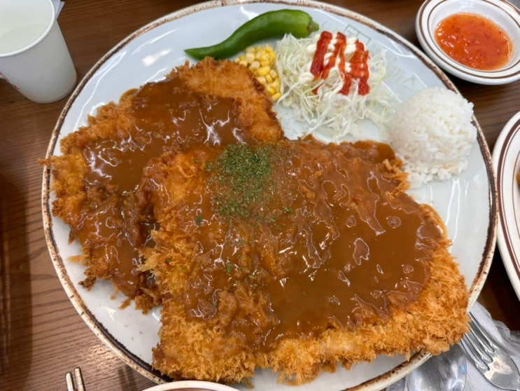  대치동맛집 왕돈까스 추억의 맛이 나네요!