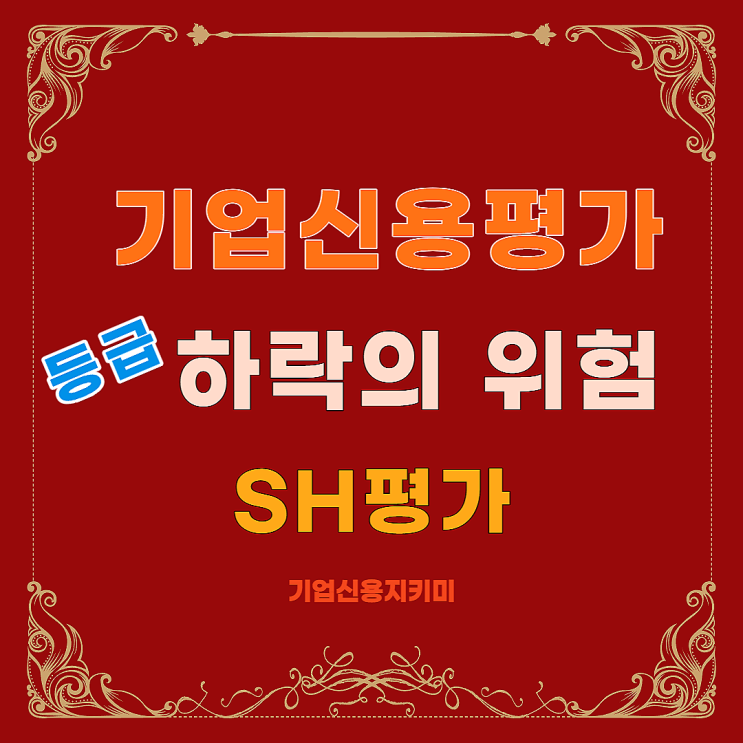  세무사는 알려주지 않는, 기업신용평가 등급 하락의 위험(with SH 평가)